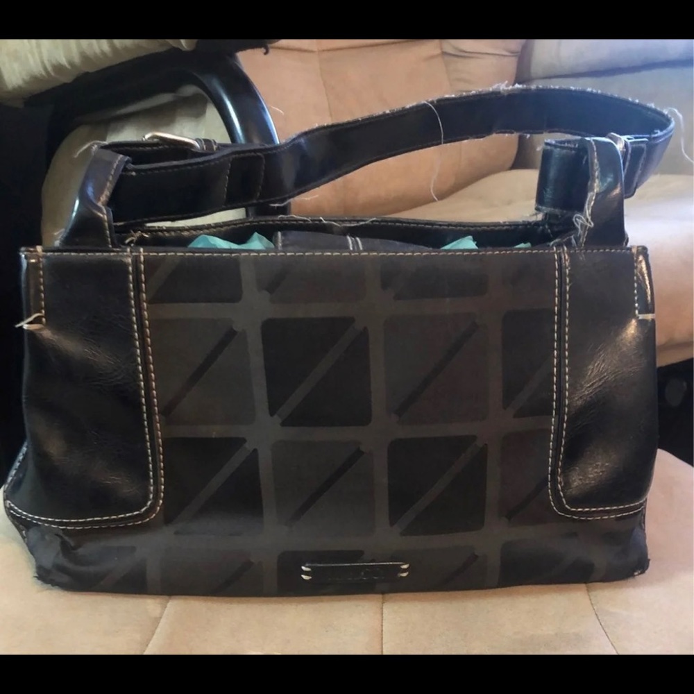 Nine & Company Handbag Purse Black Medium Shoulder Bag Tote Nine West